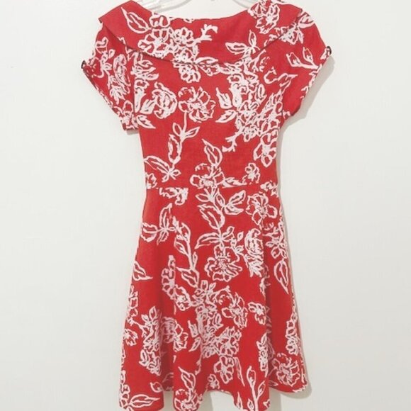 Free People A Thing Called Love Mini Dress Floral Linen Blend Women's Size 0 - Picture 3 of 5